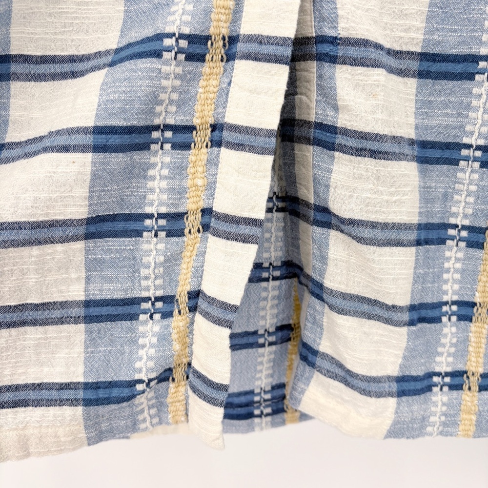 ACE & JIG Ophelia Button-Down Plaid Midi Dress in Honor Blue XS - Picture 9 of 13